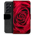 Samsung Galaxy S21 Ultra 5G Premium Wallet Case - Rose
