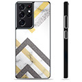 Samsung Galaxy S21 Ultra 5G Protective Cover - Abstract Marble