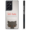 Samsung Galaxy S21 Ultra 5G Protective Cover - Angry Cat