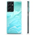 Samsung Galaxy S21 Ultra 5G TPU Case - Blue Marble