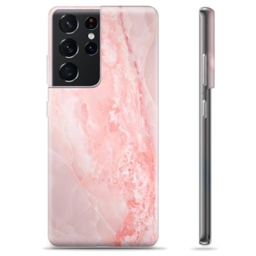 Samsung Galaxy S21 Ultra 5G TPU Case - Rose Marble