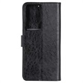 Samsung Galaxy S21 Ultra 5G Wallet Case With Stand Feature - Black