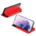 Samsung Galaxy S22 5G Front Smart View Flip Case - Red