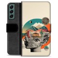 Samsung Galaxy S22+ 5G Premium Wallet Case - Abstract Collage