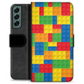 Samsung Galaxy S22+ 5G Premium Wallet Case - Blocks