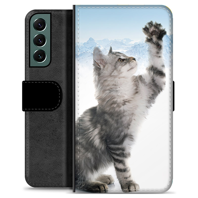 Samsung Galaxy S22+ 5G Premium Wallet Case - Cat