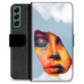 Samsung Galaxy S22+ 5G Premium Wallet Case - Face Paint