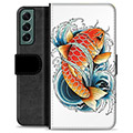 Samsung Galaxy S22+ 5G Premium Wallet Case - Koi Fish