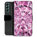 Samsung Galaxy S22+ 5G Premium Wallet Case - Pink Crystal