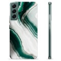 Samsung Galaxy S22+ 5G TPU Case - Emerald Marble