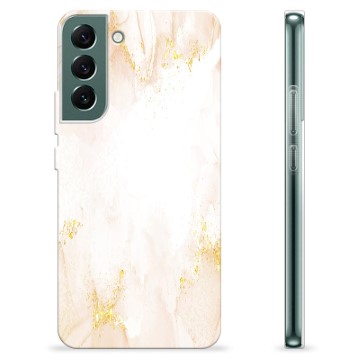 Samsung Galaxy S22+ 5G TPU Case - Golden Pearl Marble