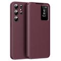 Samsung Galaxy S22 Ultra 5G Smart Clear View Flip Case with Card Slot