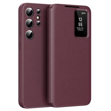 Samsung Galaxy S22 Ultra 5G Smart Clear View Flip Case with Card Slot