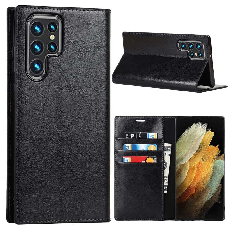 Samsung Galaxy S22 Ultra 5G Wallet Leather Case with Kickstand