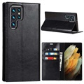 Samsung Galaxy S22 Ultra 5G Wallet Leather Case with Kickstand - Black