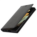 Samsung Galaxy S22 Ultra 5G Wallet Leather Case with Kickstand - Black