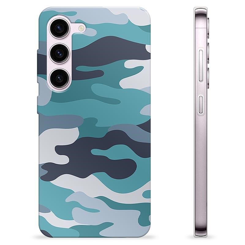 Samsung Galaxy S23 5G TPU Case Blue Camouflage