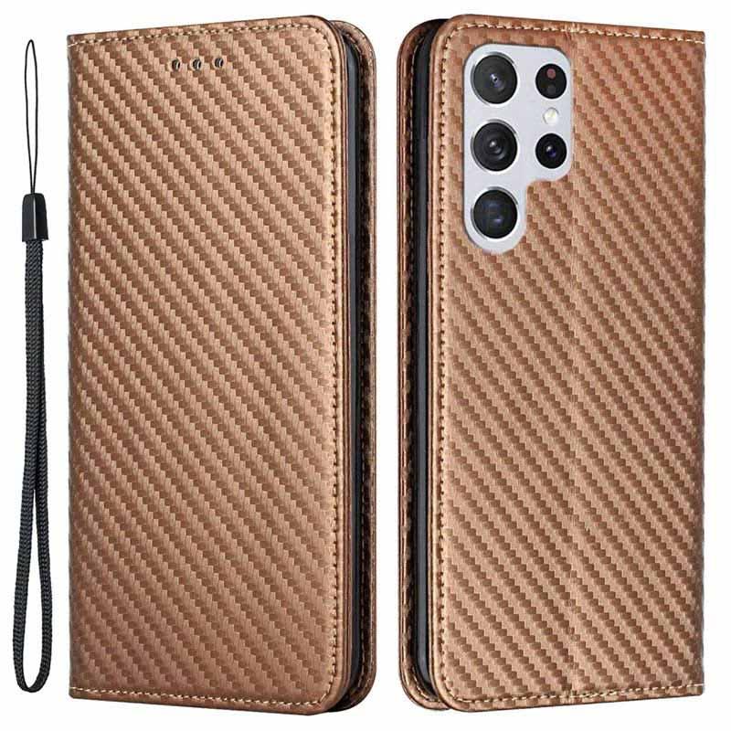 Samsung Galaxy S23 Ultra 5G Wallet Case Carbon Fiber