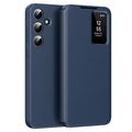 Samsung Galaxy S24 FE Smart Clear View Flip Case with Card Slot - Sapphire