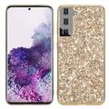 Samsung Galaxy S24 Glitter Series Hybrid Case - Gold