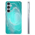 Samsung Galaxy S24+ TPU Case - Turquoise Swirl