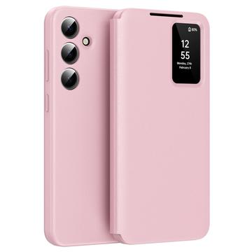 Samsung Galaxy S24 Smart Clear View Flip Case with Card Slot