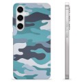 Samsung Galaxy S24 TPU Case - Blue Camouflage