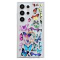 Samsung Galaxy S24 Ultra Butterfly TPU Case with Ring Holder