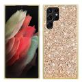 Samsung Galaxy S24 Ultra Glitter Series Hybrid Case - Gold