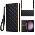 Samsung Galaxy S24 Ultra Luxury Quilted Wallet Case