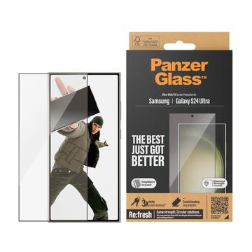 Samsung Galaxy S24 Ultra PanzerGlass Ultra-Wide Fit EasyAligner Screen Protector - 9H - Black Edge