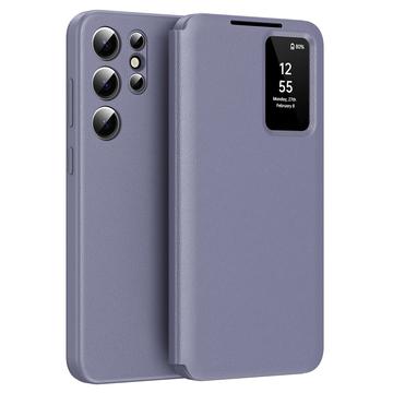 Samsung Galaxy S24 Ultra Smart Clear View Flip Case with Card Slot