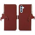 Samsung Galaxy S24 Wallet Leather Case with RFID - Brown