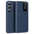 Samsung Galaxy S24+ Smart Clear View Flip Case with Card Slot - Sapphire