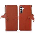 Samsung Galaxy S24+ Wallet Leather Case with RFID - Brown