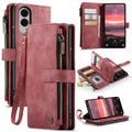Samsung Galaxy S25 Edge Caseme C30 Multifunctional Wallet Case - Red