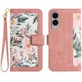 Samsung Galaxy S25 Edge Floral Wallet Case with Card Slots