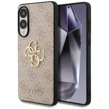 Samsung Galaxy S25 Edge Guess 4G Big Metal Logo Hybrid Case - Pink