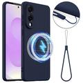 Samsung Galaxy S25 Edge Liquid Silicone Case - MagSafe Compatible - Dark Blue