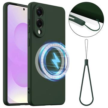 Samsung Galaxy S25 Edge Liquid Silicone Case - MagSafe Compatible - Dark Green