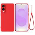 Samsung Galaxy S25 Edge Liquid Silicone Case with Hand Strap