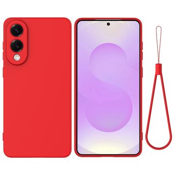 Samsung Galaxy S25 Edge Liquid Silicone Case with Hand Strap