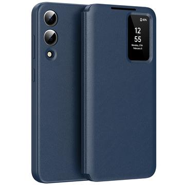 Samsung Galaxy S25 Edge Smart Clear View Flip Case with Card Slot - Sapphire