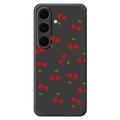 Samsung Galaxy S25 FE Cherry Pattern TPU Case - Black