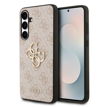 Samsung Galaxy S25 FE Guess 4G Big Metal Logo Hybrid Case - Pink