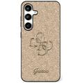 Samsung Galaxy S25 Guess Fixed Glitter 4G Metal Logo Case