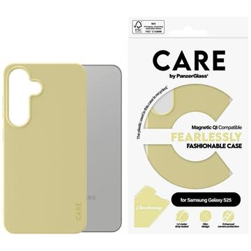 Samsung Galaxy S25 PanzerGlass Care Fearlessly Fashionable Case - MagSafe Compatible - Chardonnay