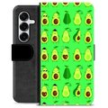 Samsung Galaxy S25+ Premium Wallet Case - Avocado Pattern