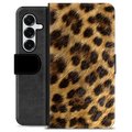 Samsung Galaxy S25+ Premium Wallet Case - Leopard