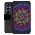 Samsung Galaxy S25 Premium Wallet Case - Colorful Mandala